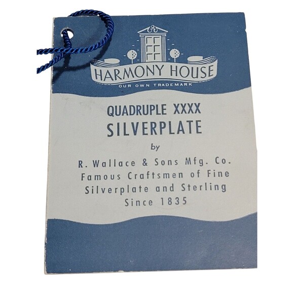 Entire Set 1948 Wallace Harmony House Quad Silver Plate Flatware Sears Signed - Picture 11 of 13